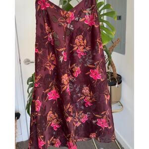 vintage victorias secret floral bow slip | petite